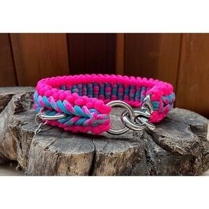 Fits 12.5 in. Neck Size, Paracord Dog Collar HANDMADE NEW